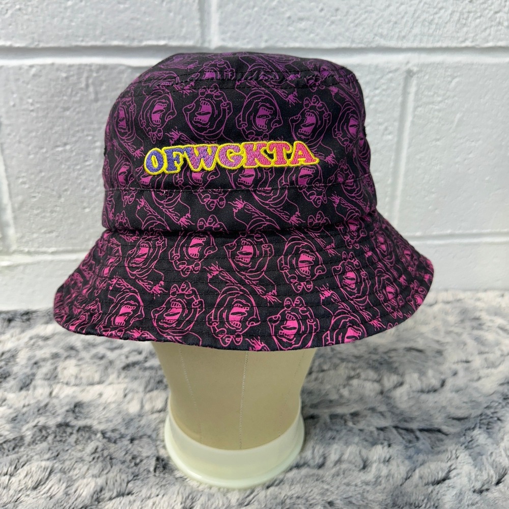Odd Future X Santa Cruz Screaming Donut Bucket Hat Black Pink Purple Graph Print